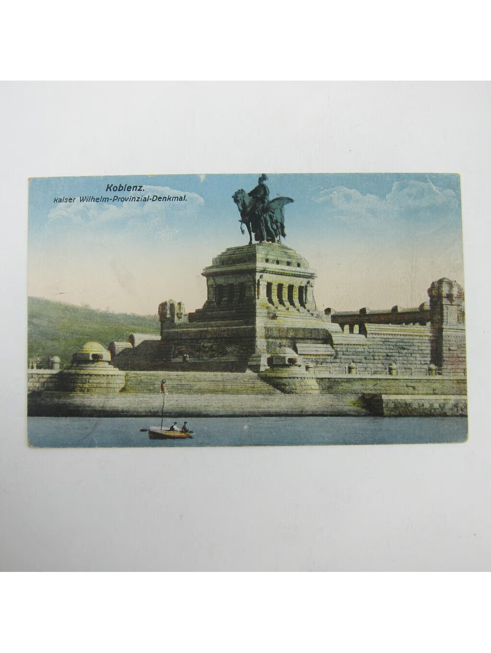Postcard Koblenz Germany The Rhine Emperor William's Monument Antique Unposted